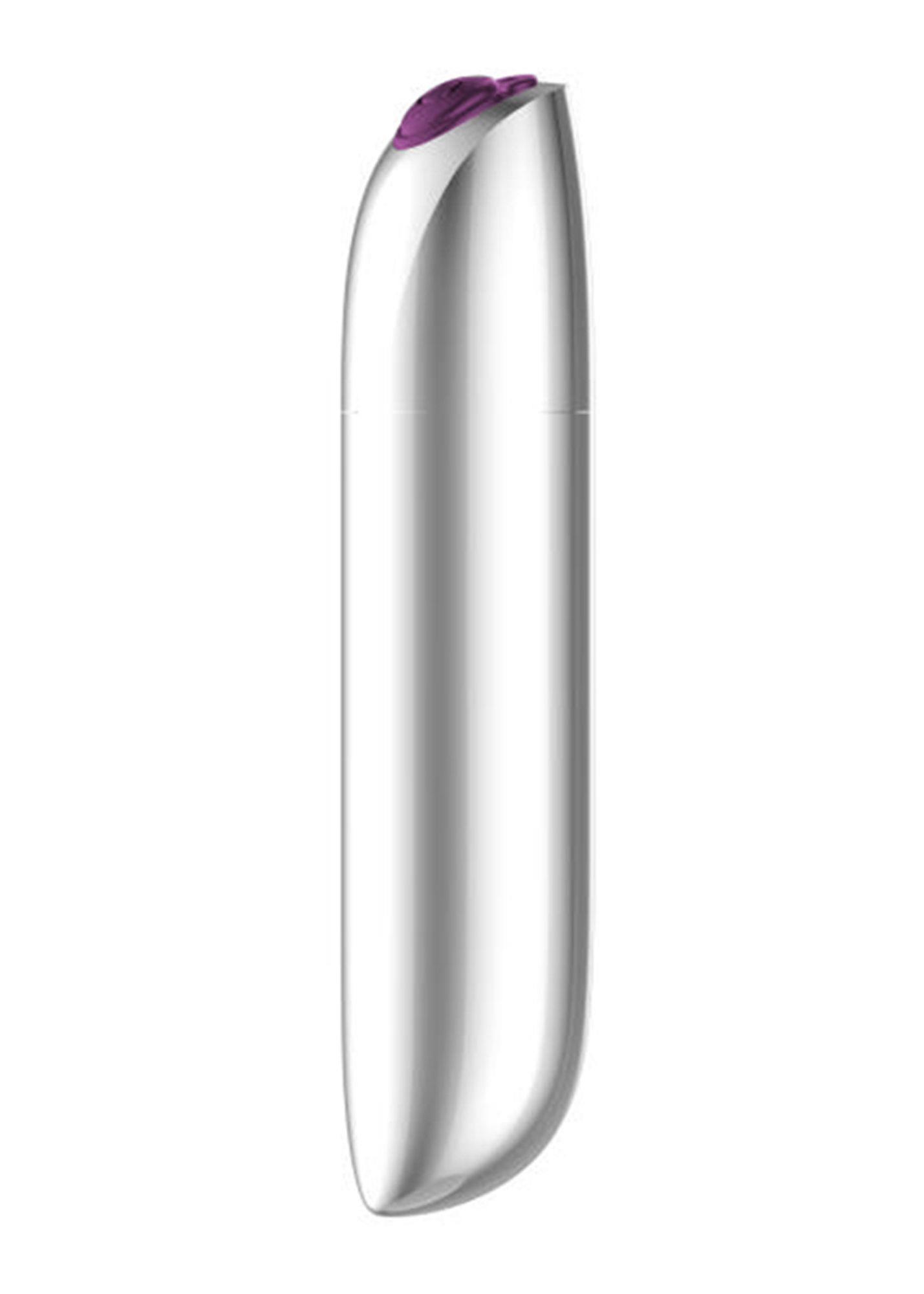 Мини-вибратор B - Series Magic Powerful Bullet, 10 см (серебристый)