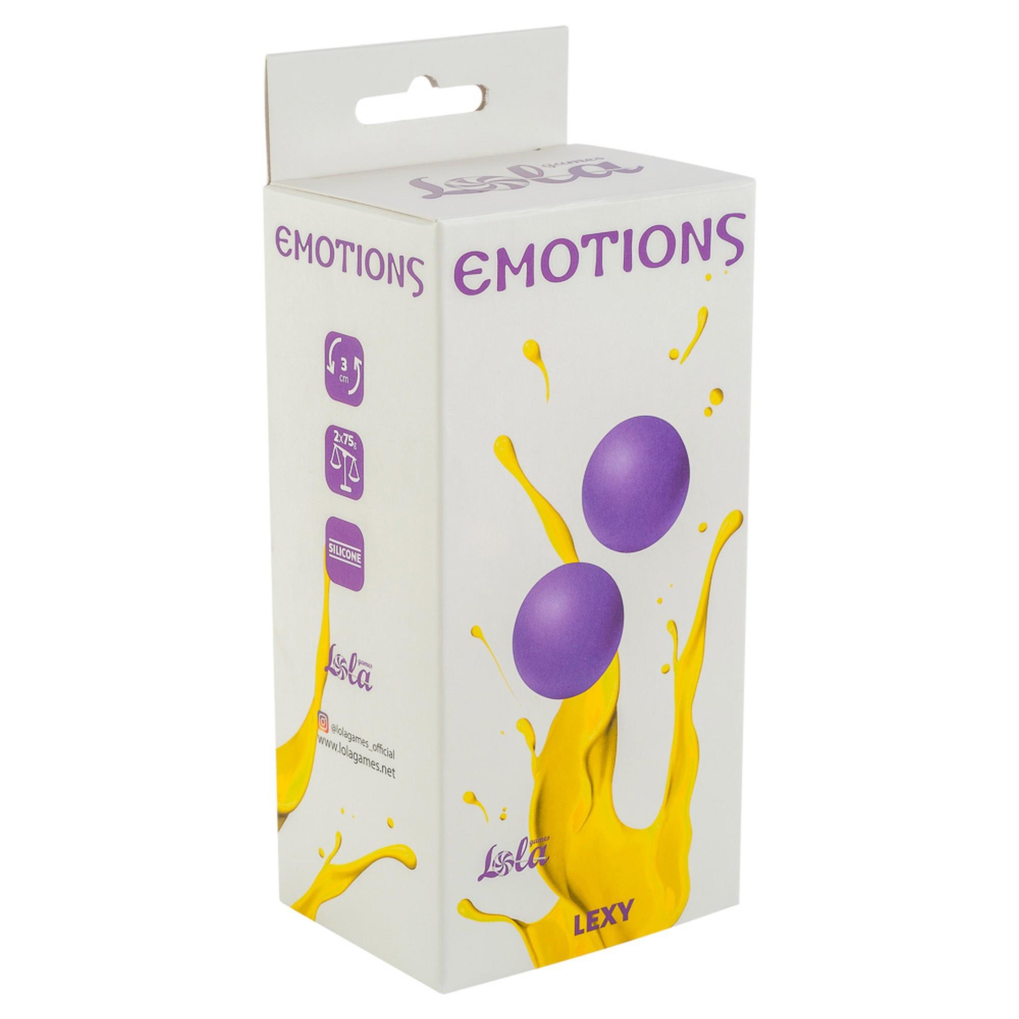 Вагинальные шарики Lola Toys Emotions Lexy Large, 2 шт (фиолетовый)