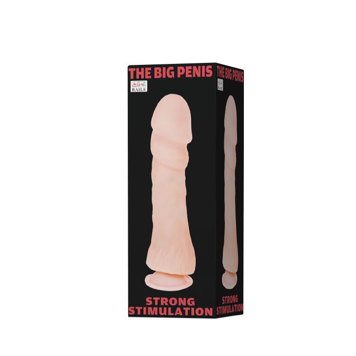 Фаломіметатор Baile The Big Penis, 26 см (тілесний)