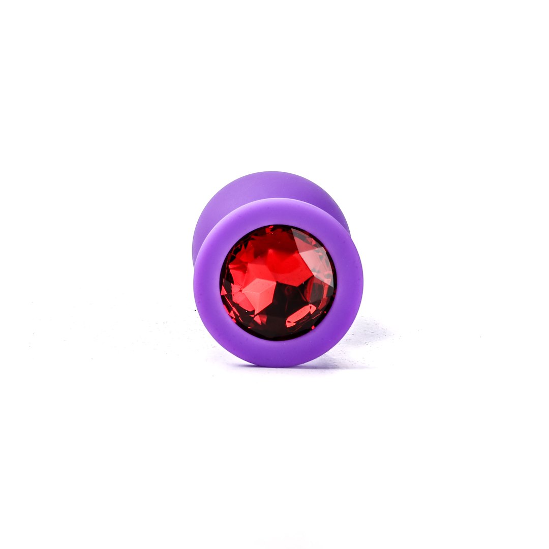 Korek analny Simply Pleasure M, 8 cm (czerwony)