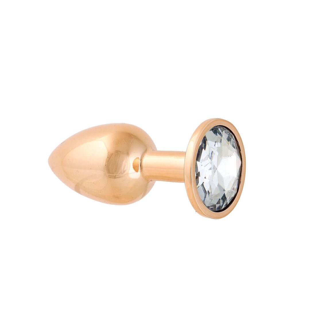 Korek analny z kryształem Simply Pleasure S, 7 cm (przezroczysty)