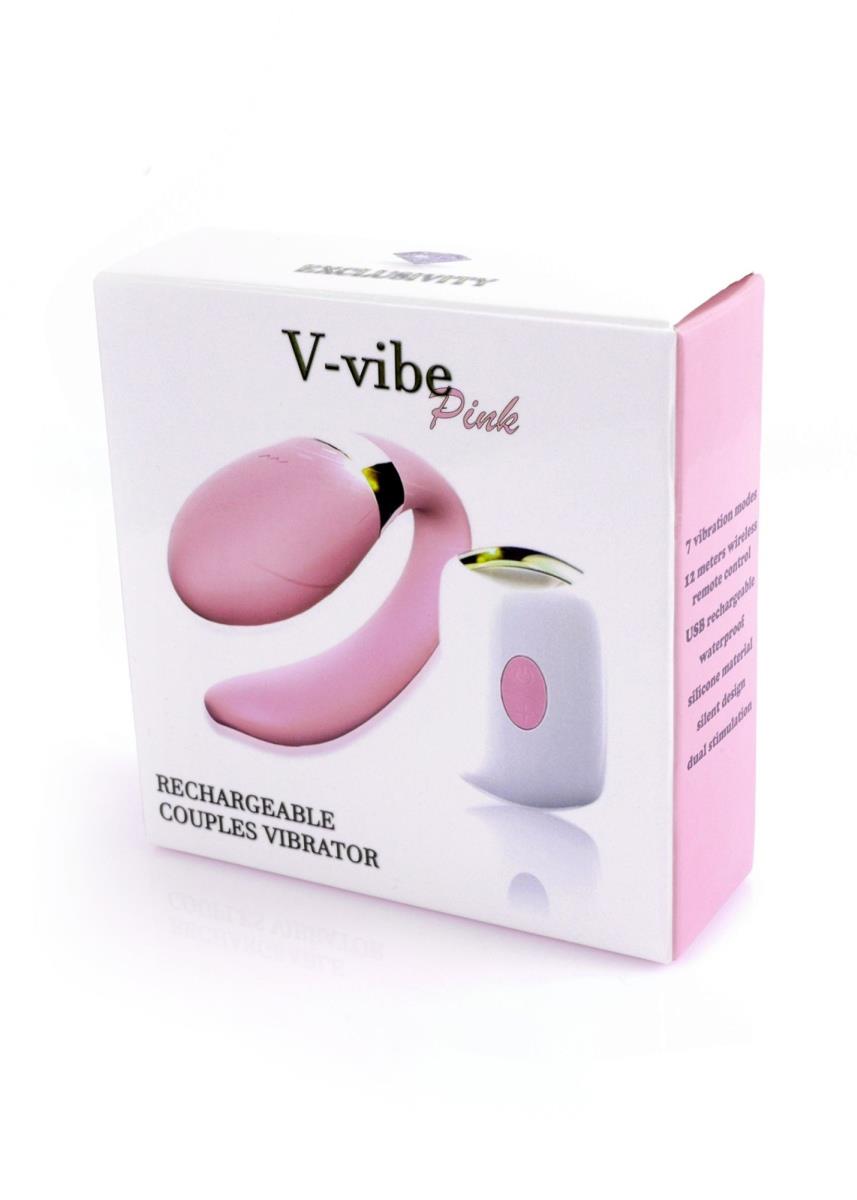 Вибратор Boss Series V-Vibe, 9 см (розовый)