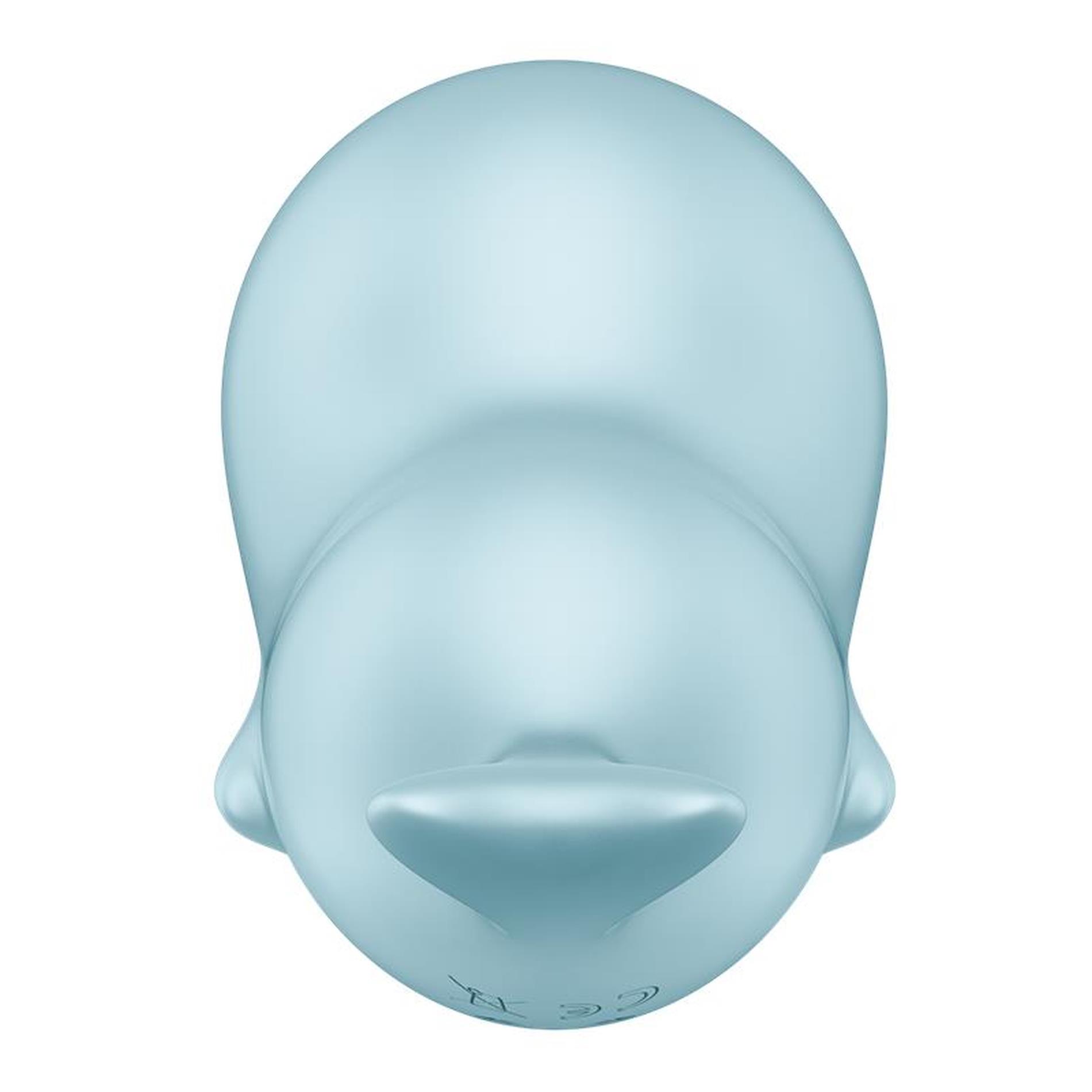 Вакуумный стимулятор клитора с вибрацией Satisfyer Sassy Seal (голубой)