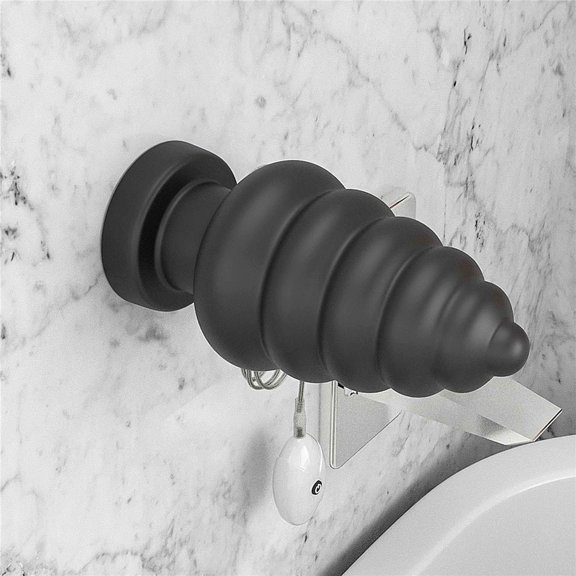Анальна пробка King Sized Vibrating Anal Cracker 7, 18 см (чорний)