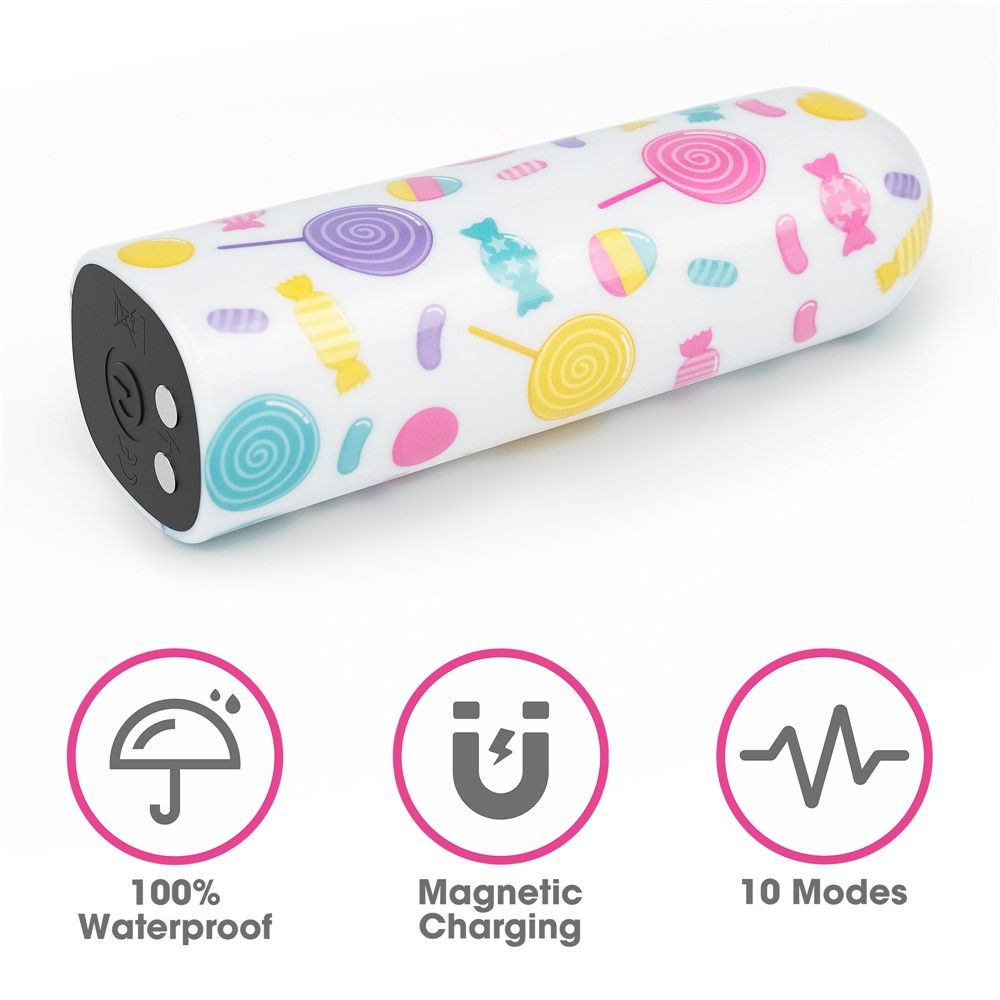 Вібратор для клітора LoveToy Lollipop Massager, 8,5 см (мульти)