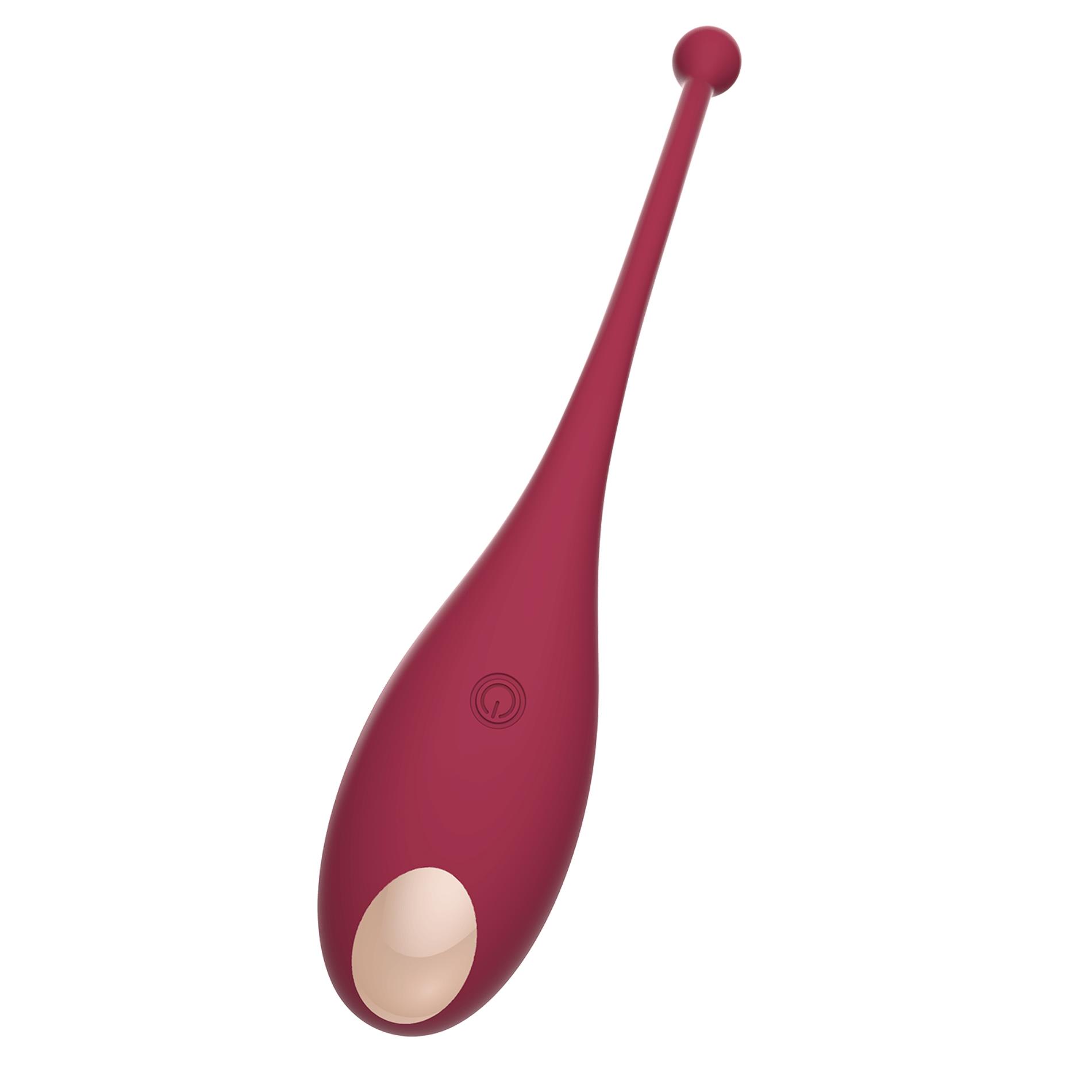 Adrien Lastic Inspiration Stimulator + Vibrating Egg - Wibrujące jajko, Bordоwy, 18 cm