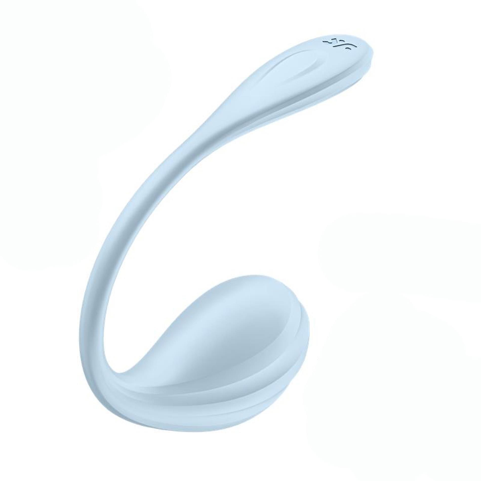 Виброяйцо Satisfyer Smooth Petal (голубой)