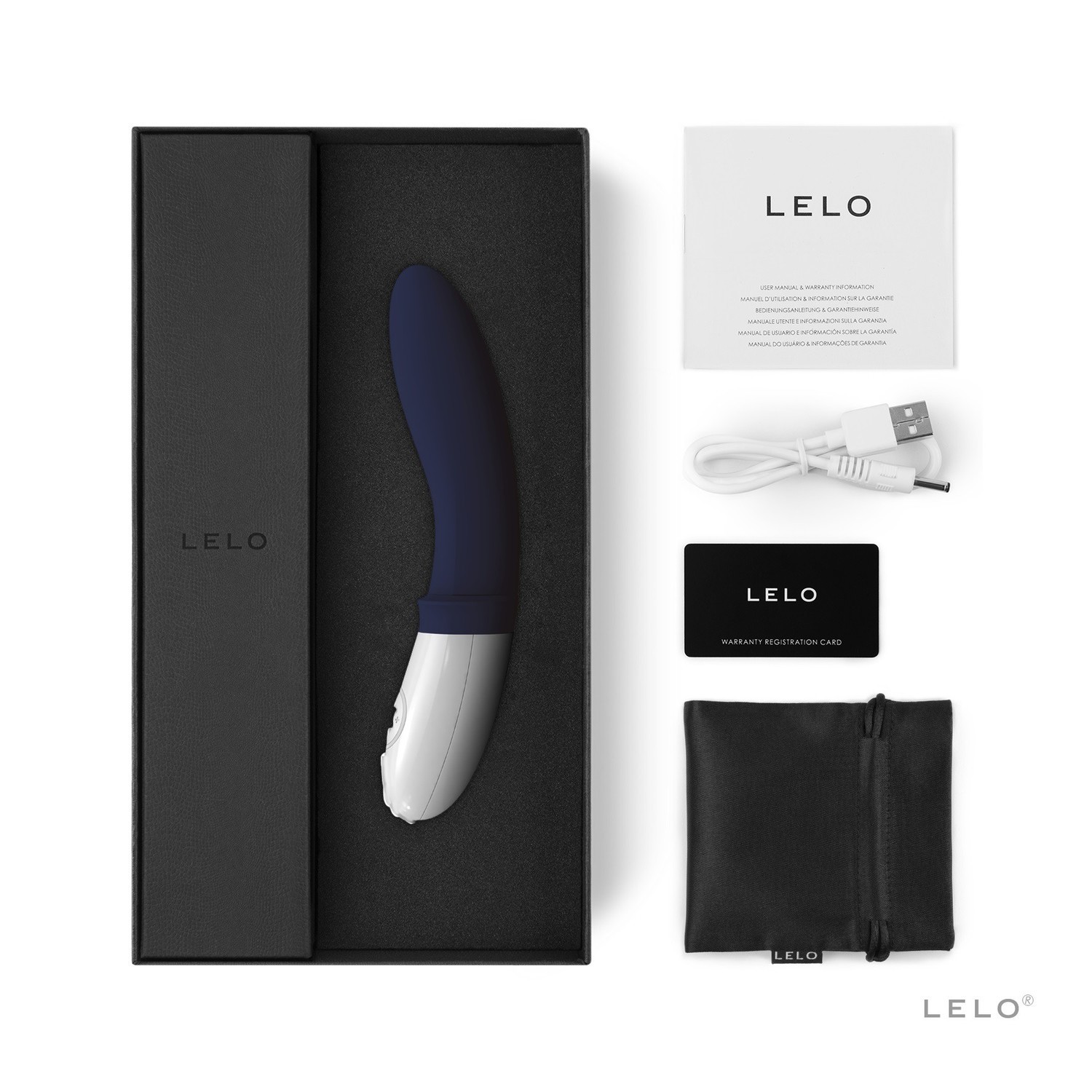 Стимулятор простаты Lelo Billy 2, 17,4 см (синий)