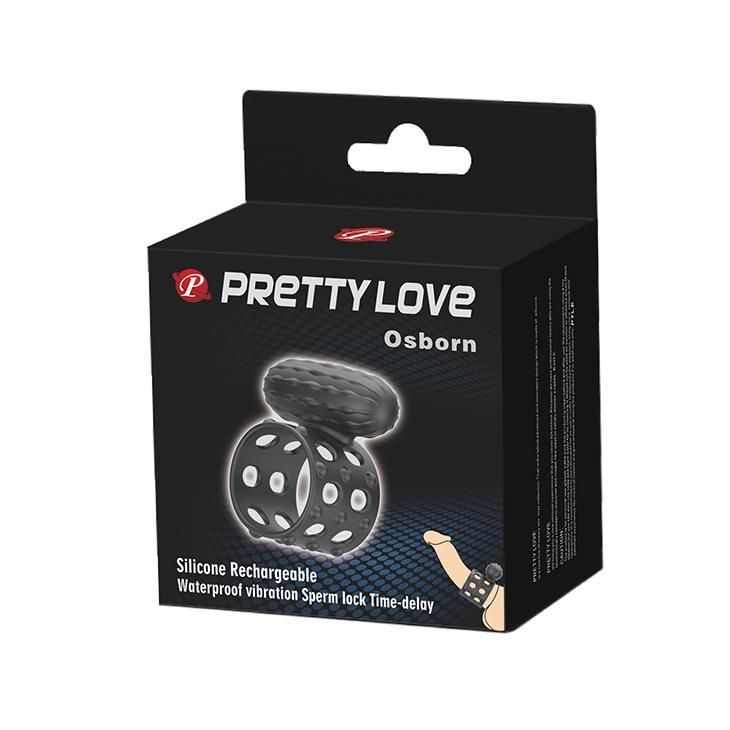 Pierścień erekcyjny Pretty Love Osborn, 4,7 cm (czarny)