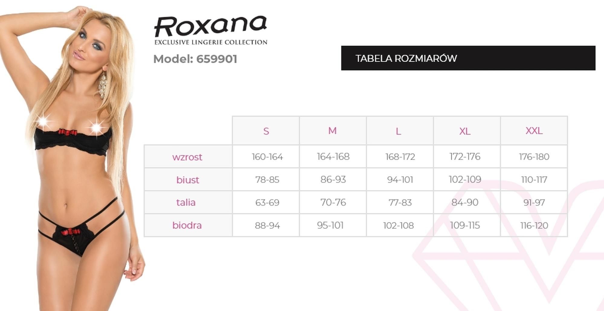 Комплект белья Roxana 6599, XXL (черный)