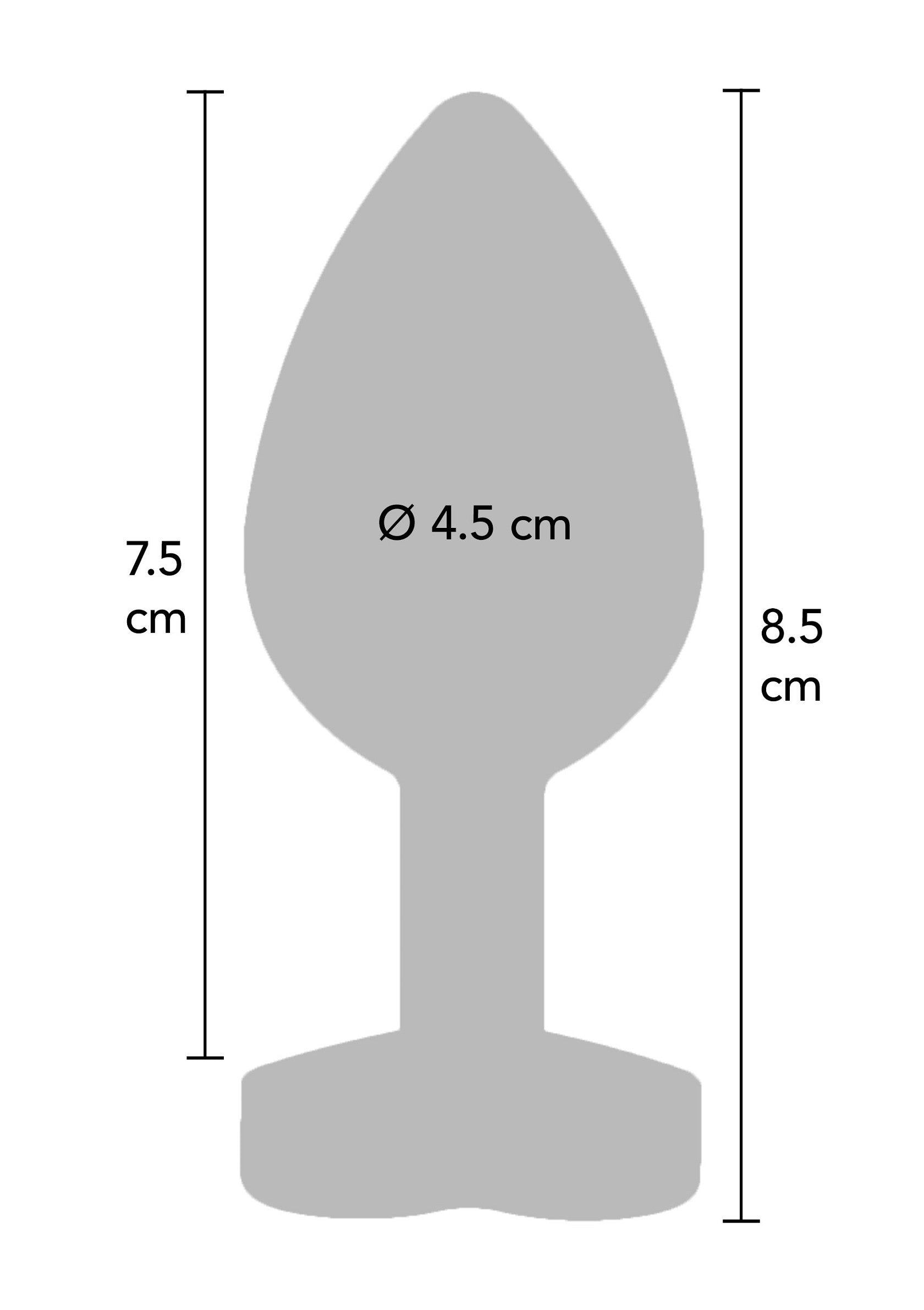 Korek analny ToyJoy Secret Entrance, 8.5 cm (fioletowy)