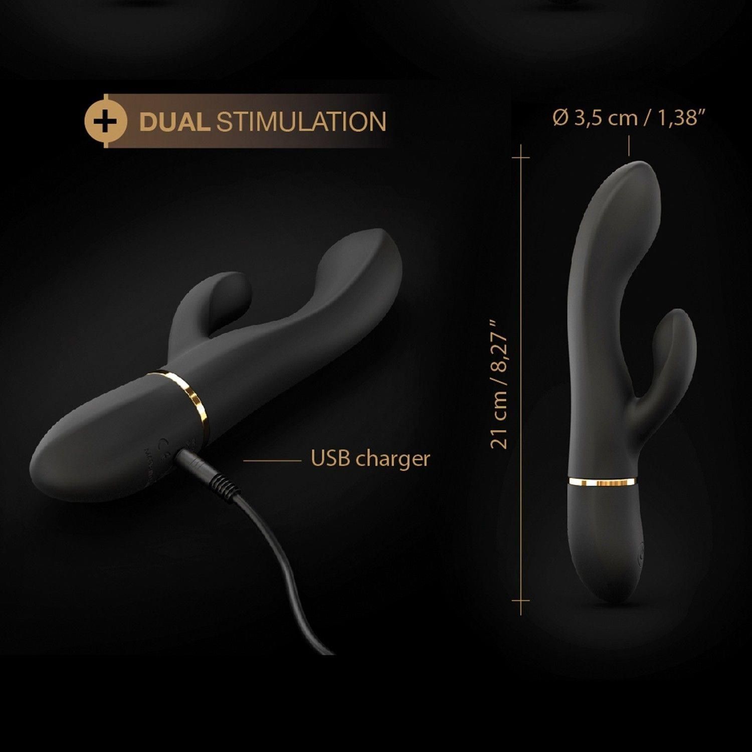 Вібратор-кролик Dorcel Glam Rabbit, 21.8 (чорний)