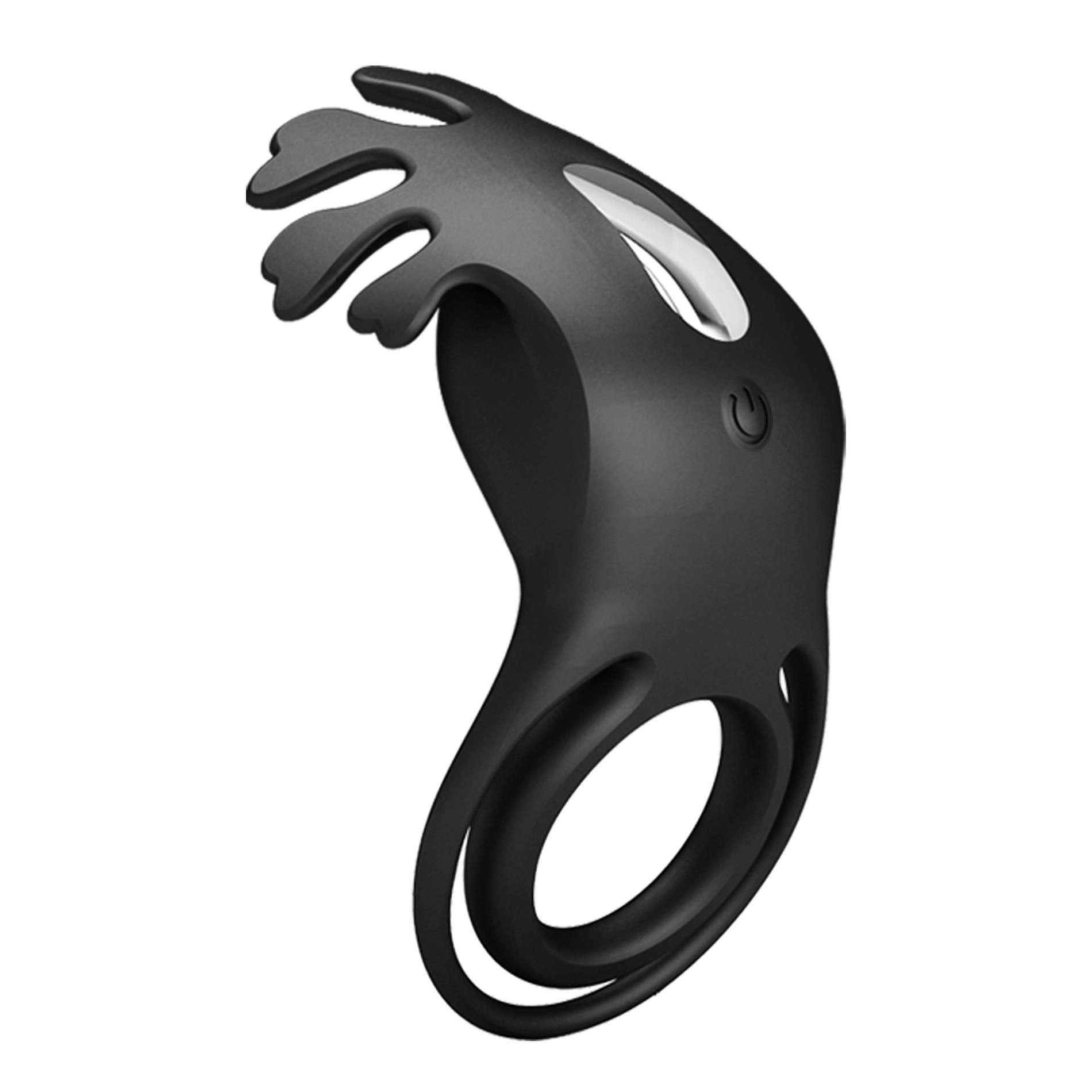 Ерекційне кільце Pretty Love Vibrant Penis Ring Ruben, 8,5 см (чорний)