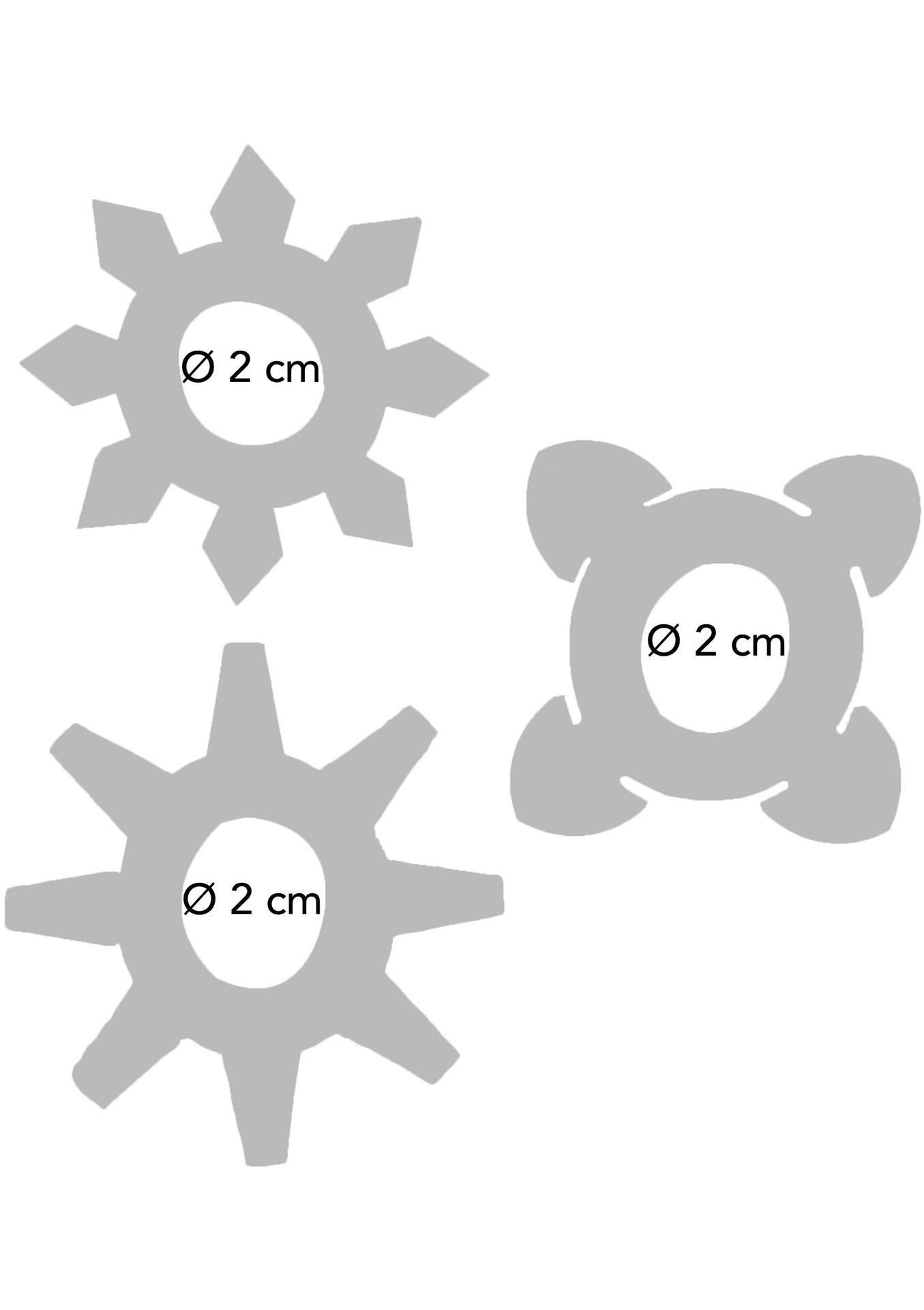 Pierścień erekcyjny ToyJoy Tickle C-Rings, 3 szt (fioletowy)