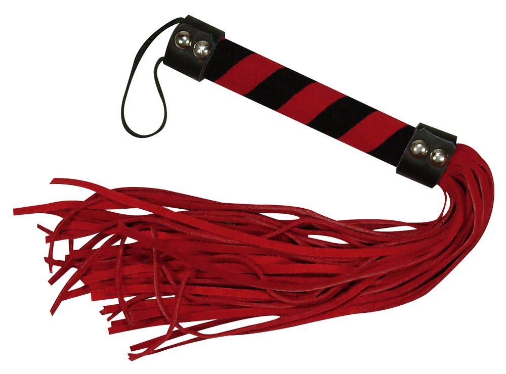 Flogger Bad Kitty Naughty Toys Whip, 38 cm (czerwony)