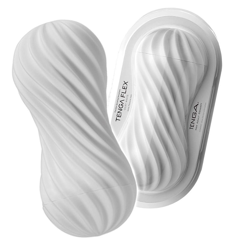 Мастурбатор Tenga Flex Silky White (белый)