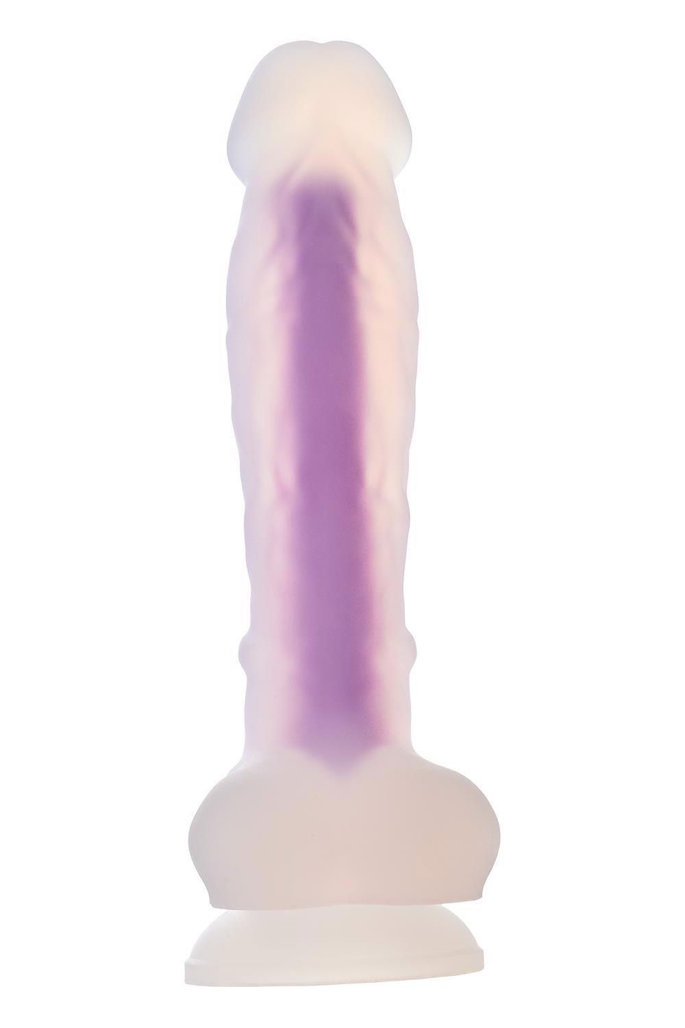 Неоновый фаллоимитатор DreamToys Radiant, 19 см (синий)