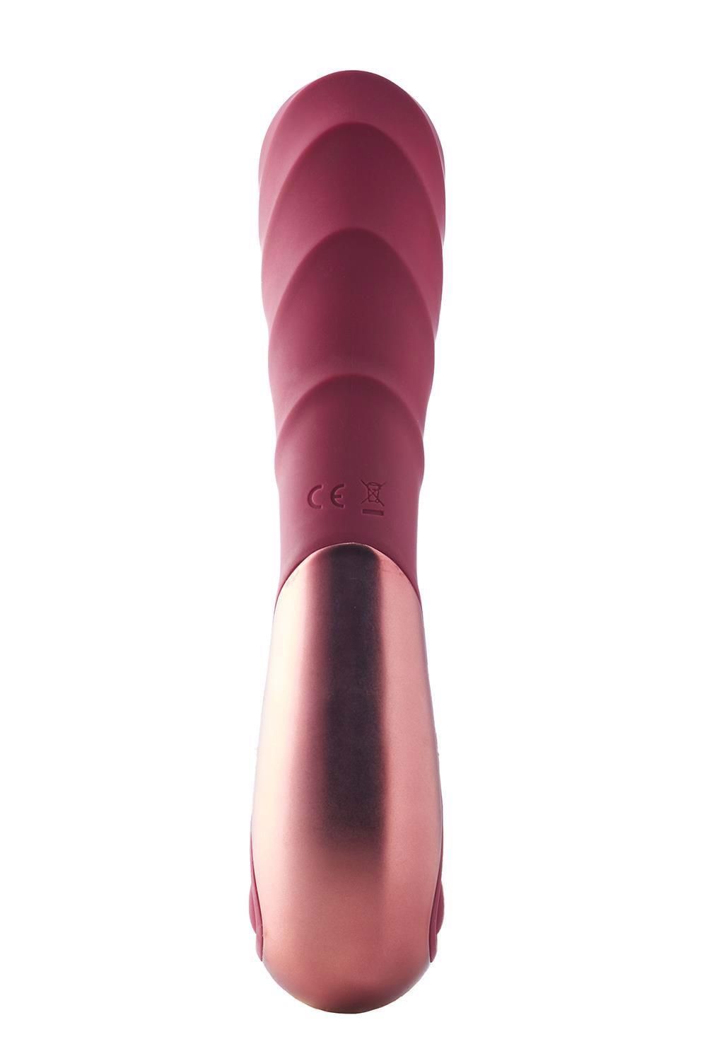 Вибратор Dream Toys Dinky Duo Vibrator Jimmy K, 19,4 см (бордовый)