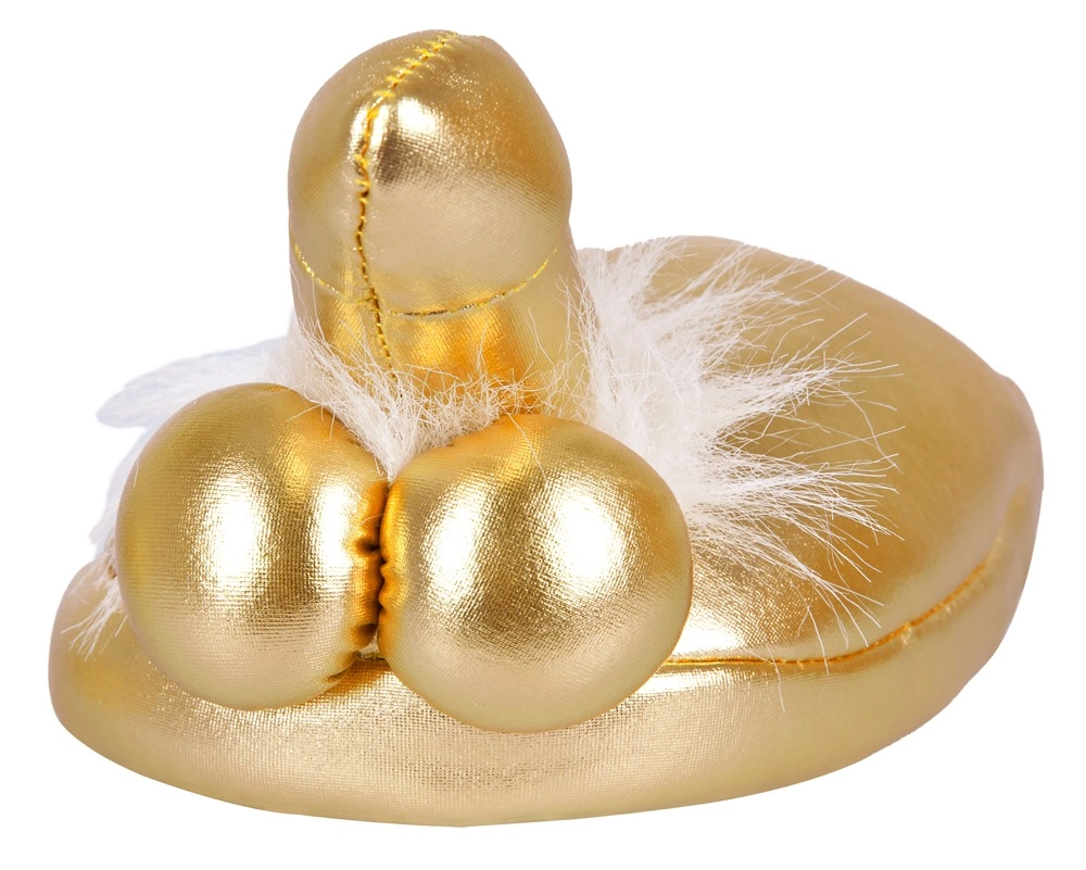 Kapcie z penisami Penis-Puschen (złote)