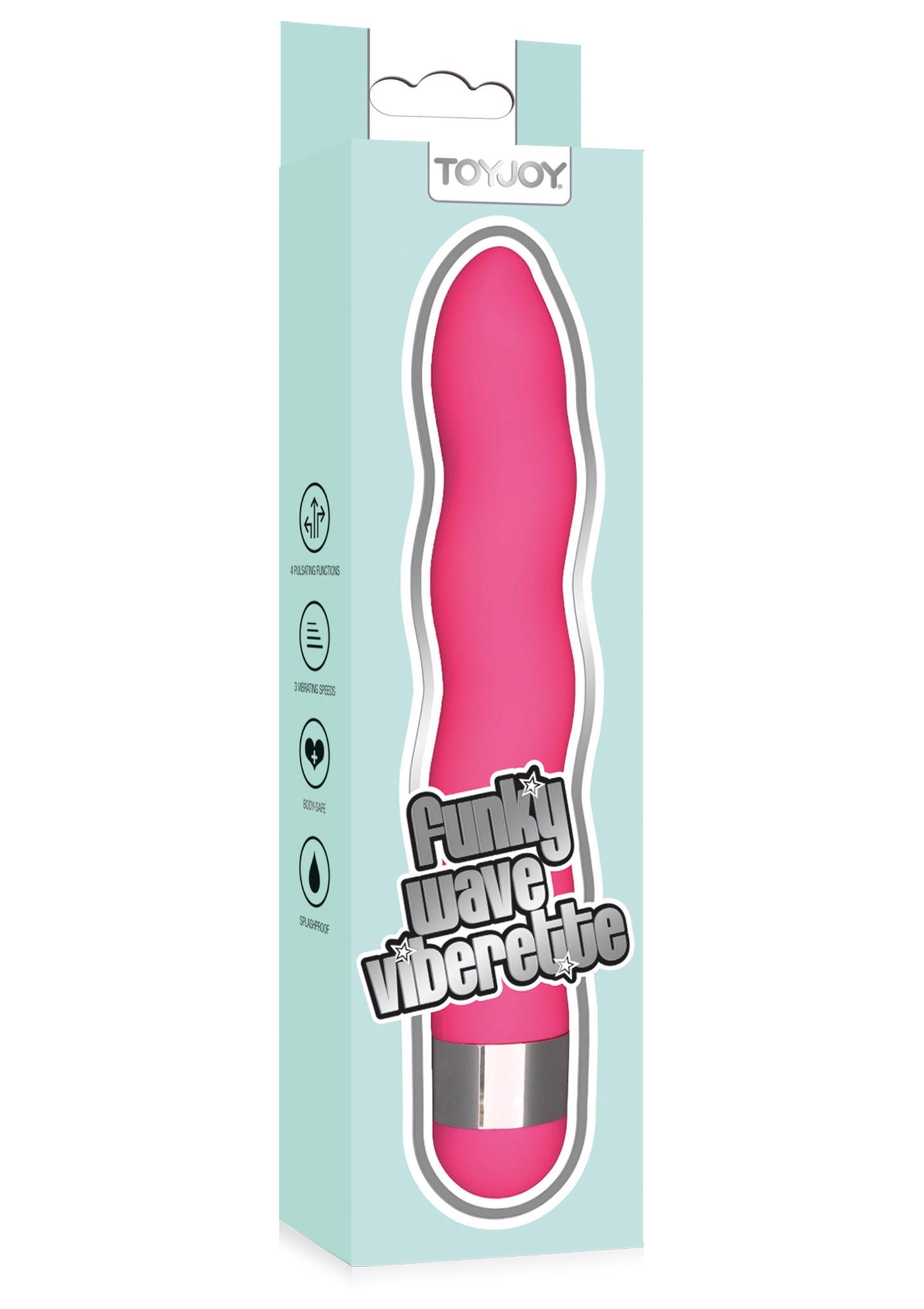 Вибратор Toy Joy Funky Wave Viberette, 18 см (розовый)