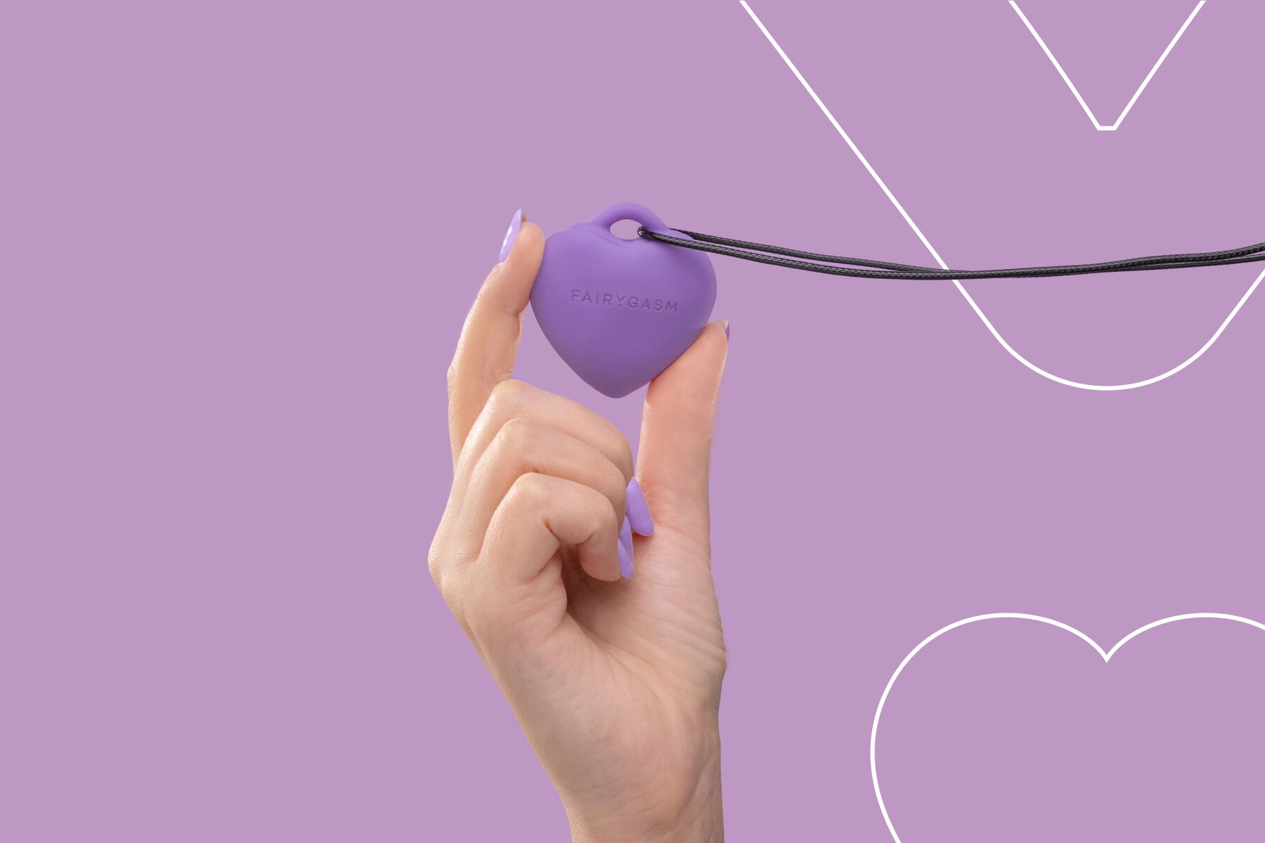 Вибратор для клитора FairyGasm PleasureStone, 5,5 см (фиолетовый)