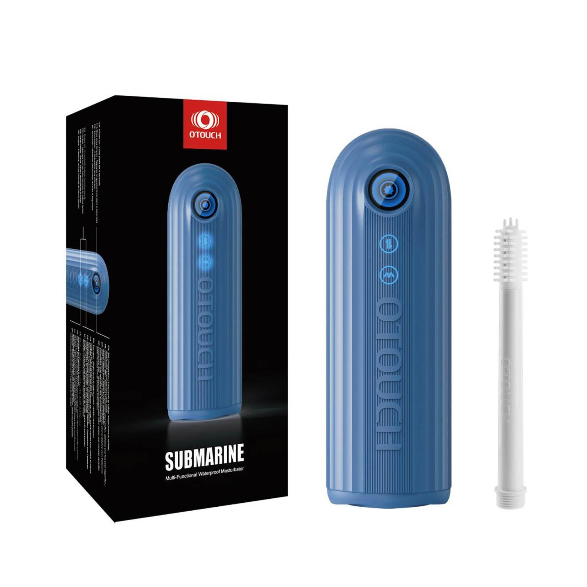 Masturbator z wibracją Otouch Submarine (czerwony)