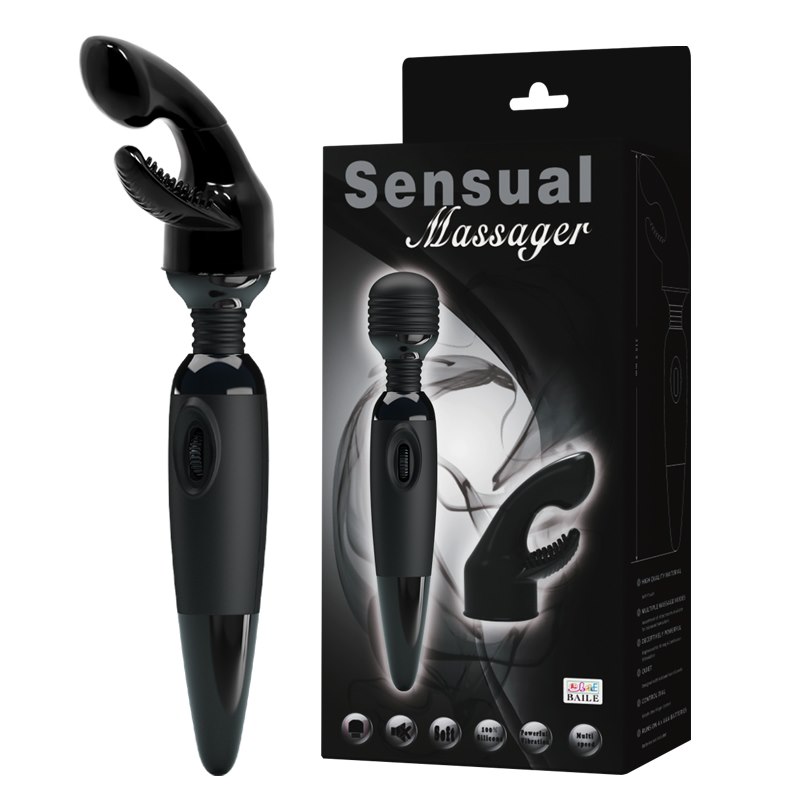 Вибратор Baile Sensual Massager, 25 см (черный)