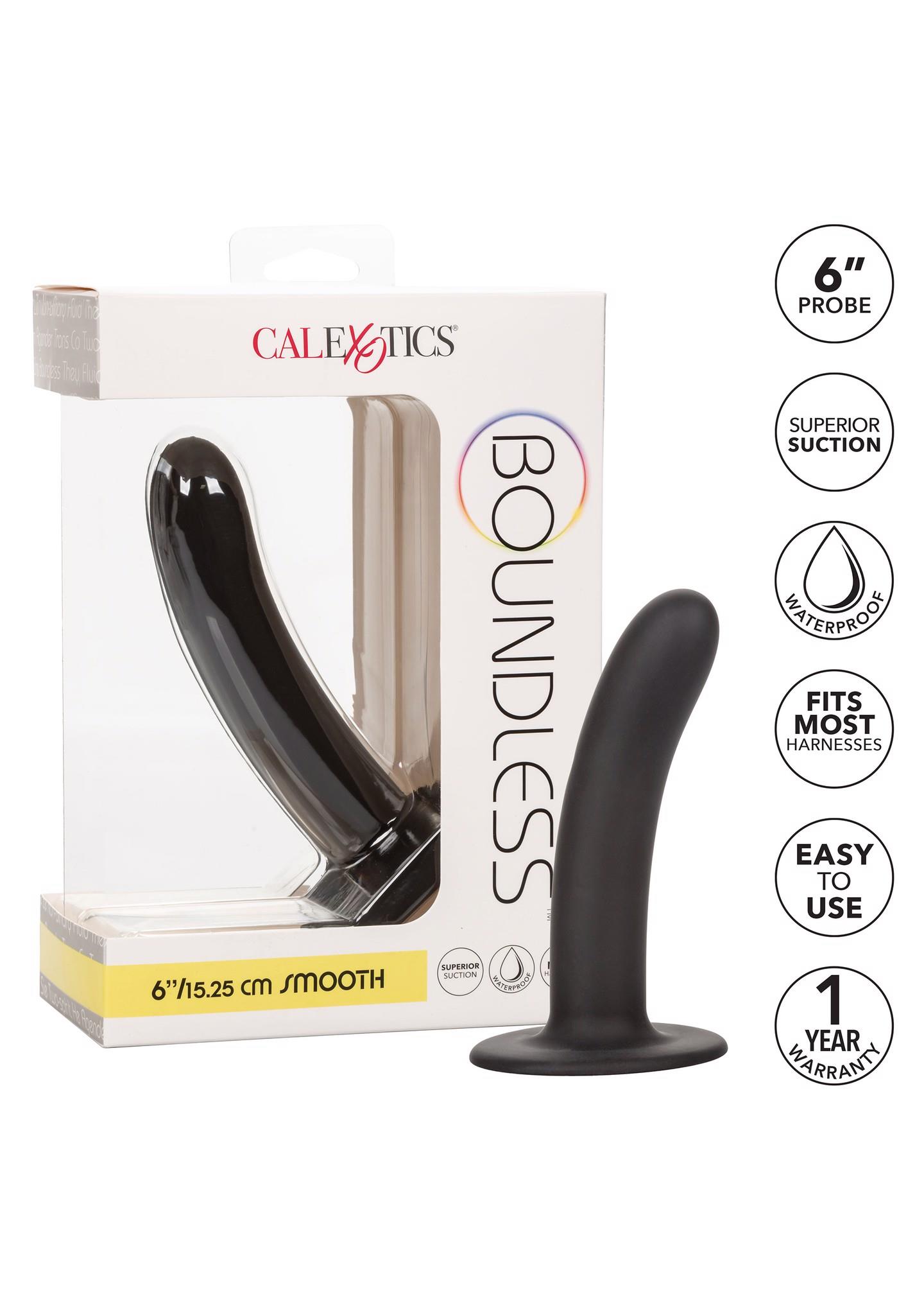 Фалоімітатор Calexotics Boundless, 15.2 см (чорний)
