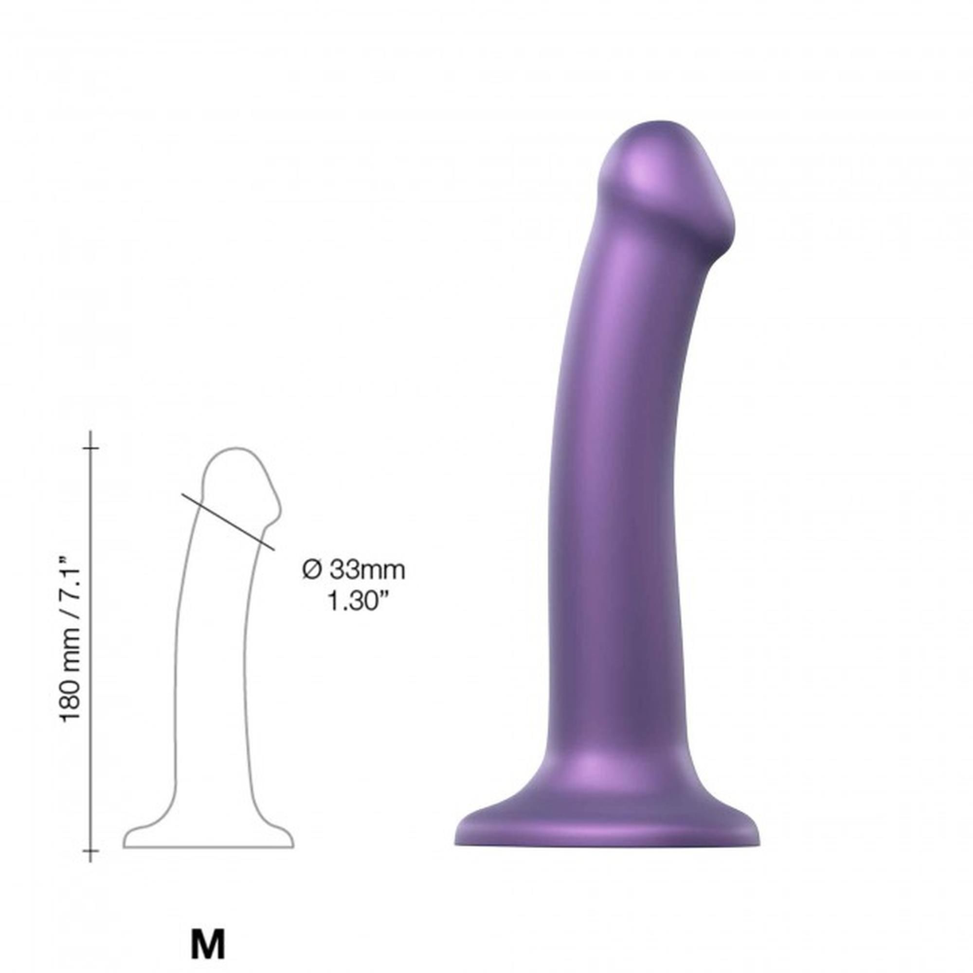 Фаллоимитатор Strap-On-Me Mono Density, 18 см (фиолетовый)