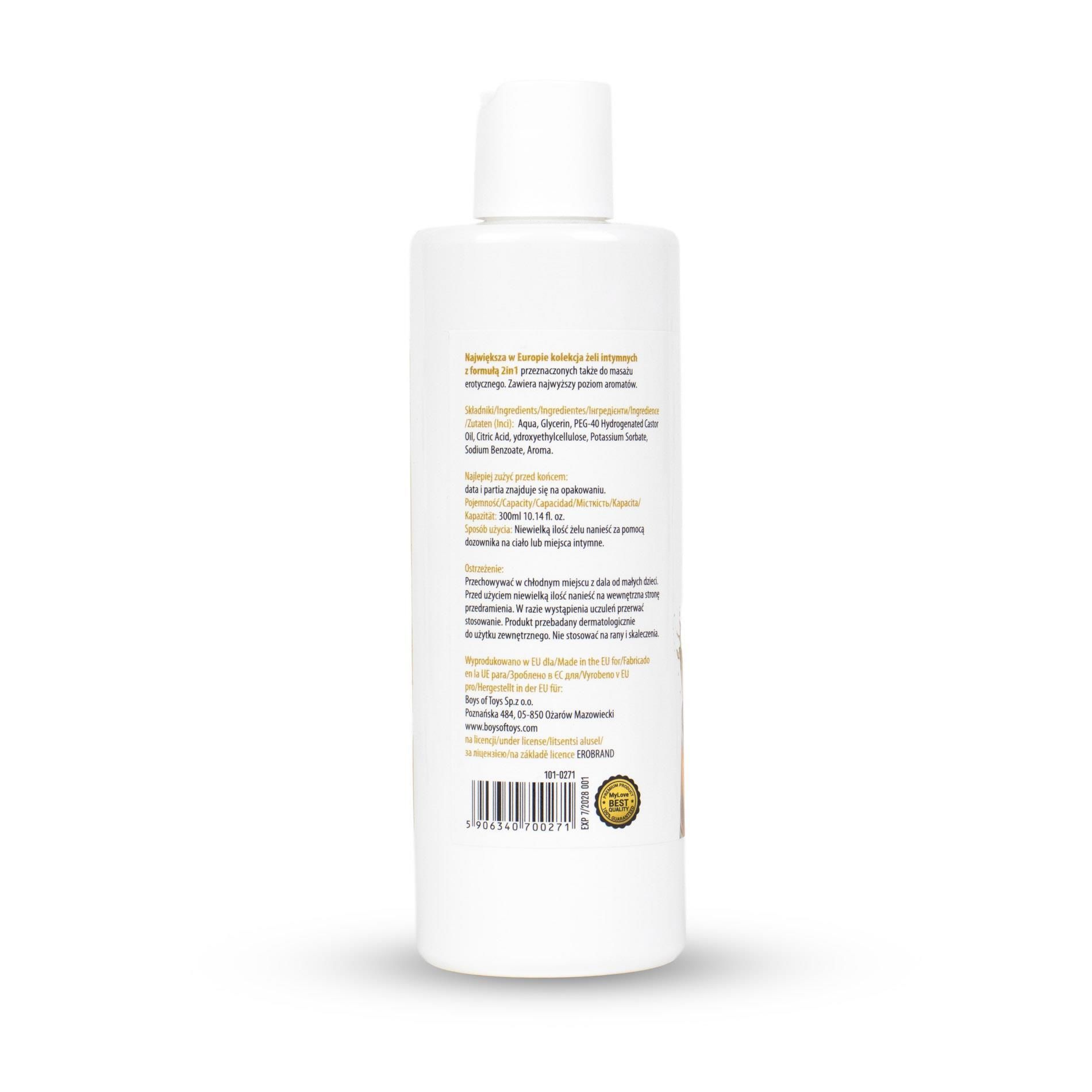 Lubrykant MyLove Aroma Series Intim&Massage 2in1 Amaretto, 300 ml
