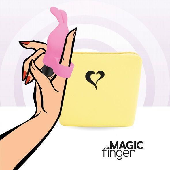 Вибратор на палец FeelzToys Magic Finger, 10 см (розовый)