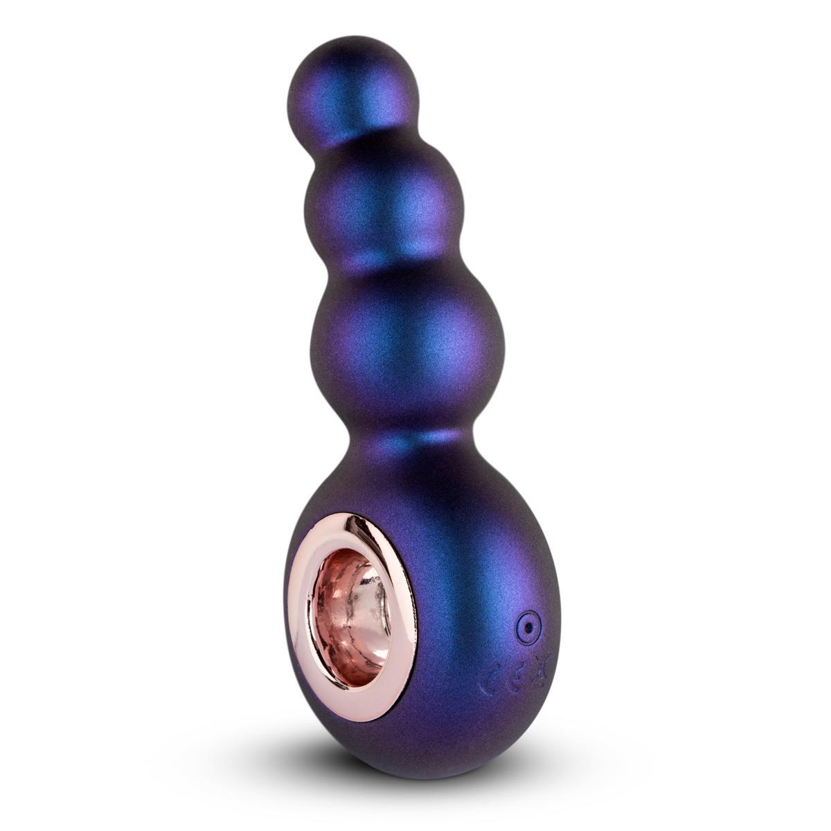 Wibrujący korek Hueman Outer Space Vibrating Anal Plug, 13,2 cm (fioletowy)