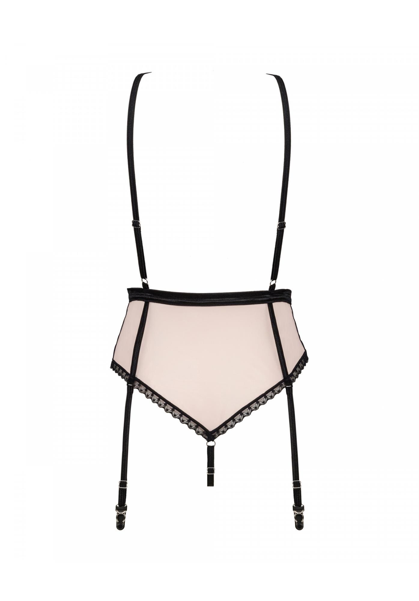 Боди Obsessive Lilines, S/M (розовый)