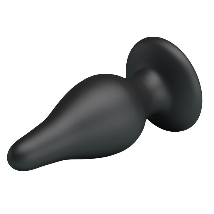 Korek analny Pretty Love Sturdy Silicone Anal Plug, 15,4 cm (czarny)