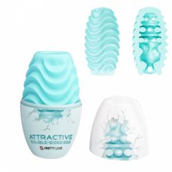 Мастурбатор яйце Pretty Love Attractive Double Sided (бірюзовий)