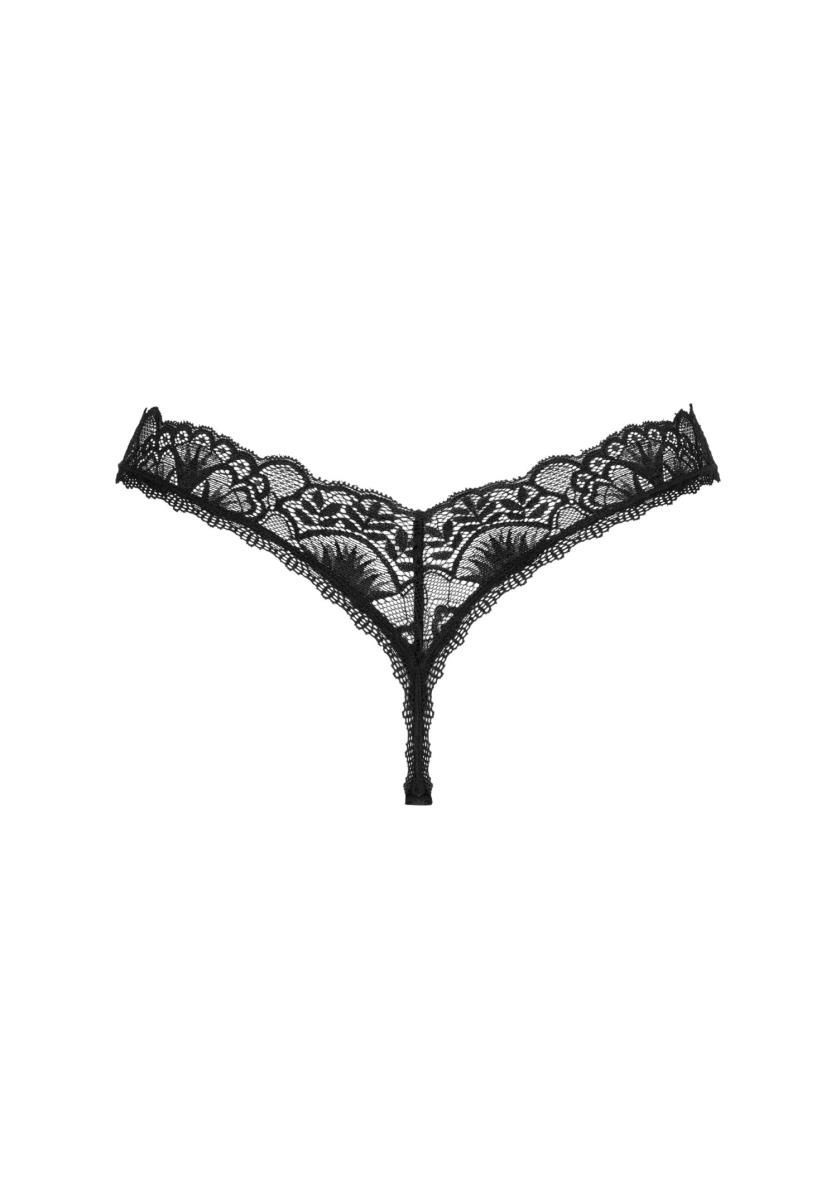 Трусики-стринги Obsessive Donna Dream, XS/S (черный)