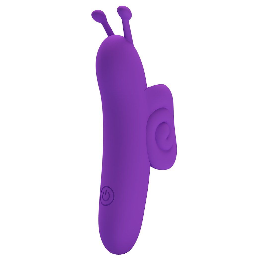 Pretty Love Snail Honey Finger - Wibrator na palec, Fioletowy, 10 cm