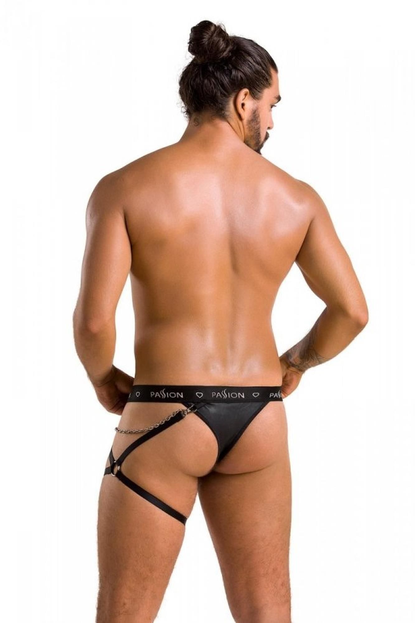 Stringi męskie Passion Free Your Senses Thong Bill 058, XXL/XXXL (czarny)