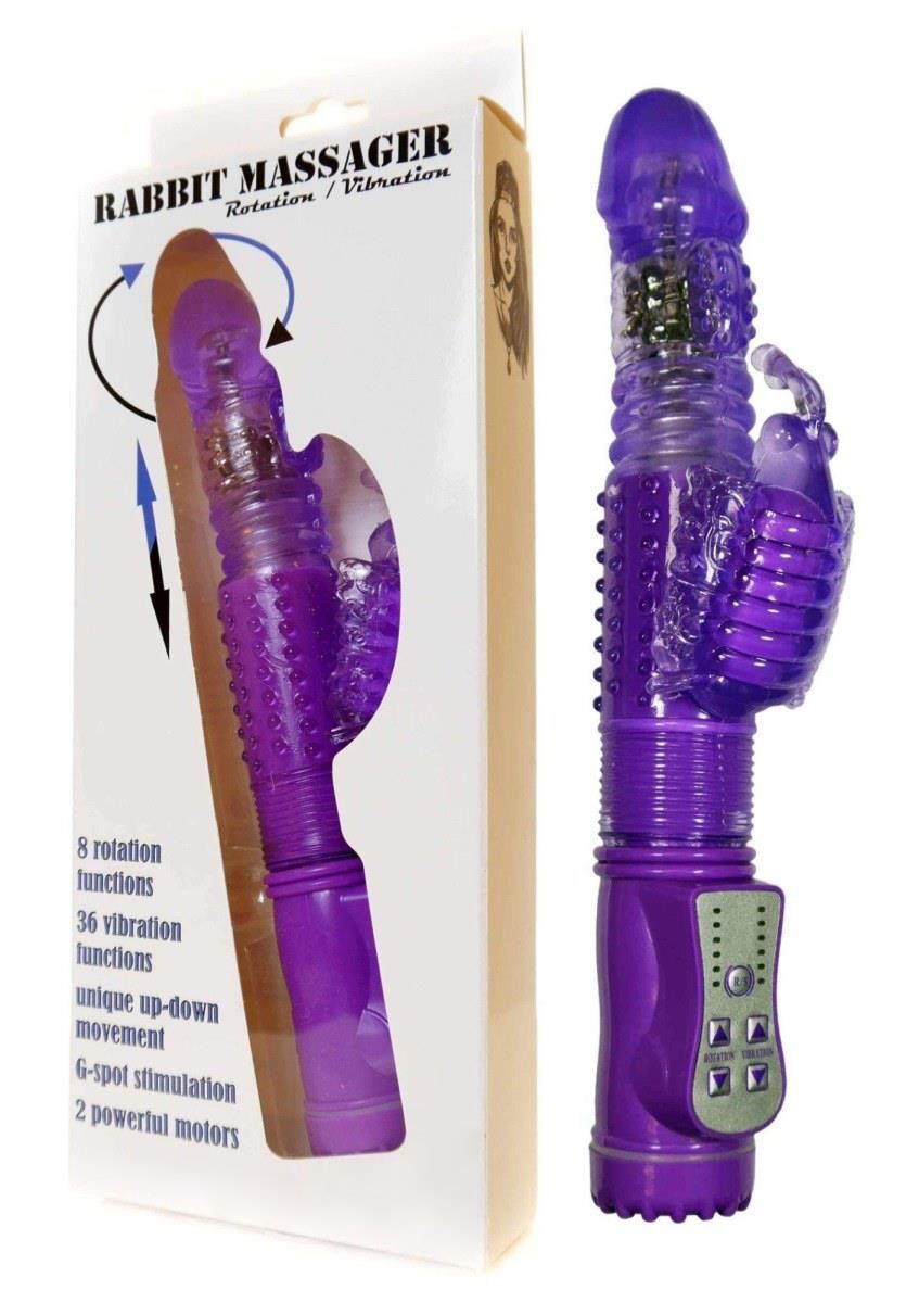 Вибратор-кролик Boss Series Rabbit Massager, 24.5 см (фиолетовый)
