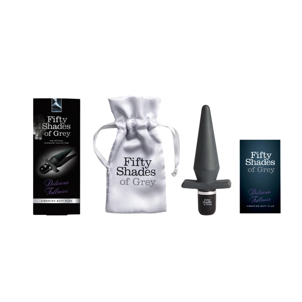 Korek analny Fifty Shades of Grey Delicious Fullness, 14 cm (czarny)