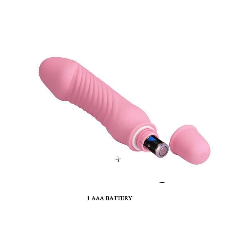 Вибратор Pretty Love Stev, 13,5 см (светло-розовый)
