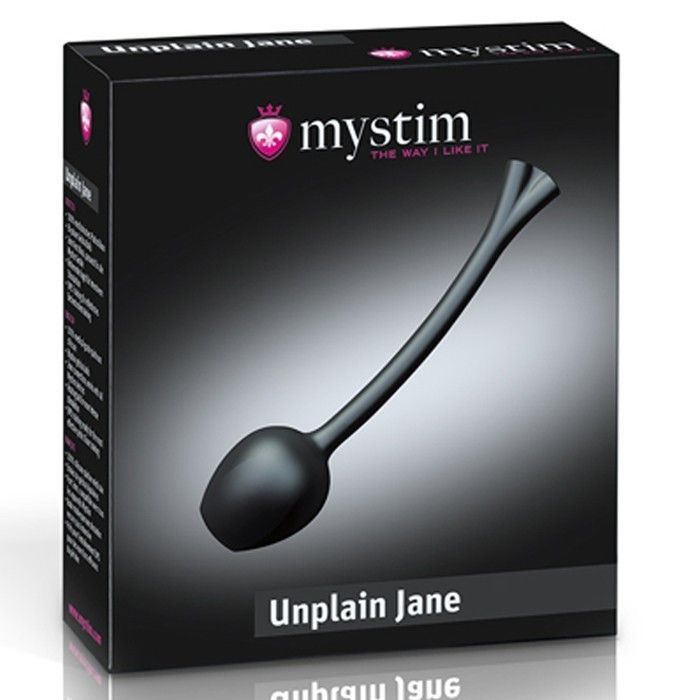 Вагинальные шарики Mystim Unplain Jane, 14,3 см (черный)