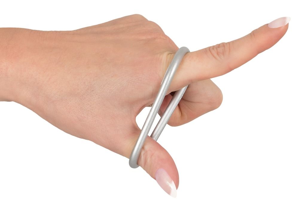 Набір ерекційних кілець Metallic Cock Ring Set, 3 шт (сріблястий)