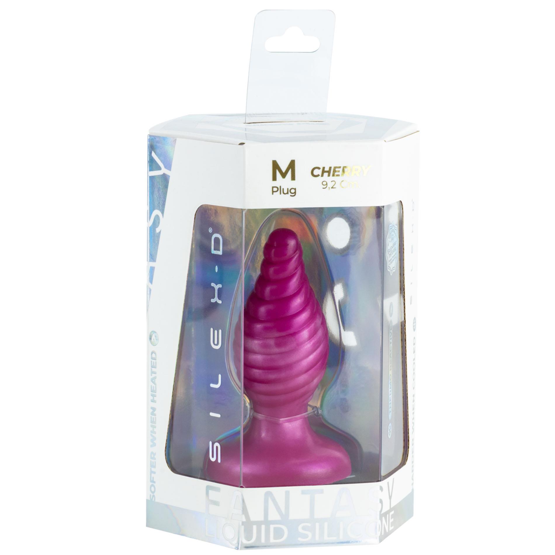 Korek analny Silexd Cherry Plug, 9.2 cm (różowy)