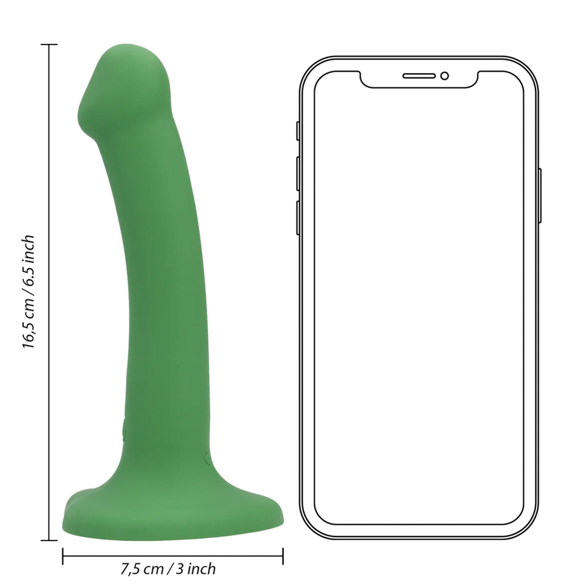 Фаллоимитатор Loveline Non-Phallic, 16.5 см (зеленый)