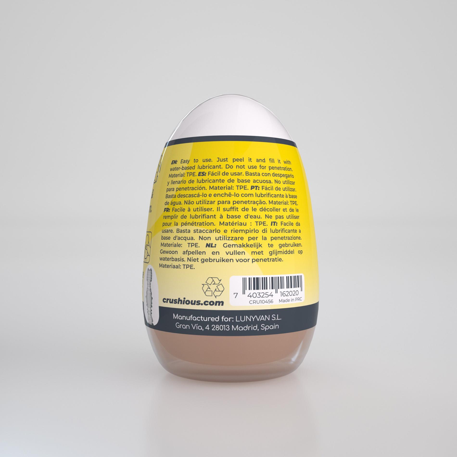 Мастурбатор Crushious Ezy Eggs Anal (телесный)