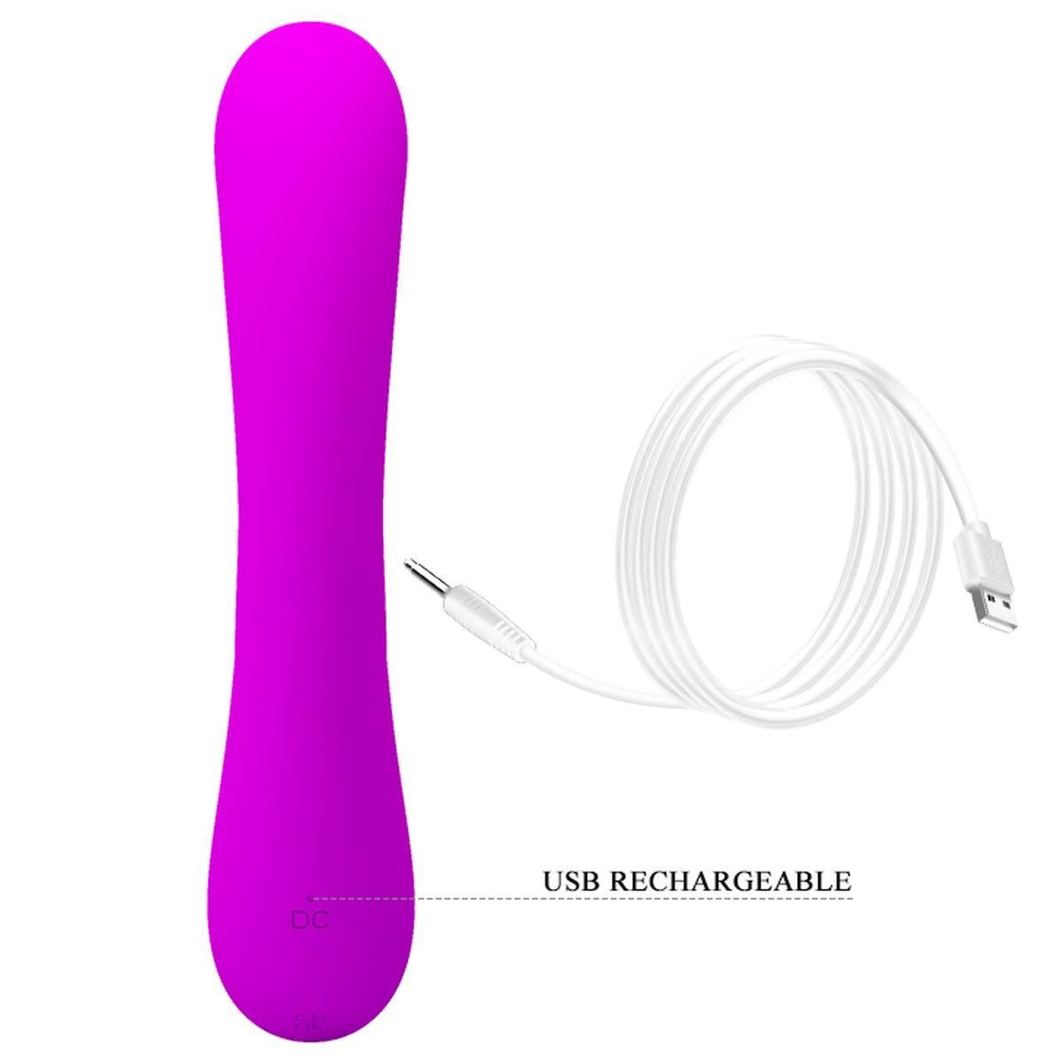 Вибратор-кролик Pretty Love Full Cover Silicone Sincere, 17 см (фиолетовый)