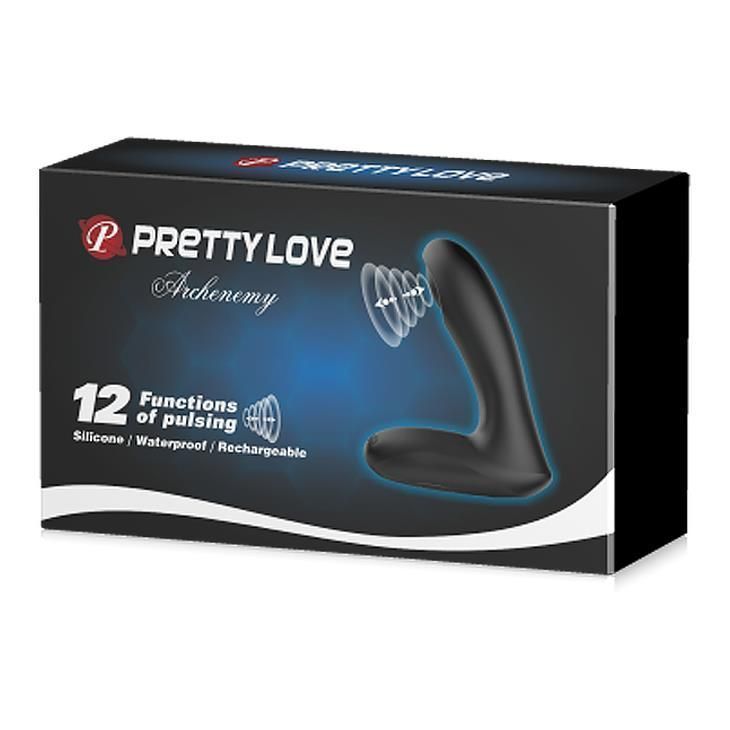 Вибростимулятор простаты Pretty Love Archenemy Pulsator, 12,1 см (черный)