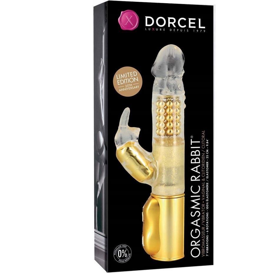 Вібратор кролик Dorcel Orgasmic Rabbit, 25 см (золотий)