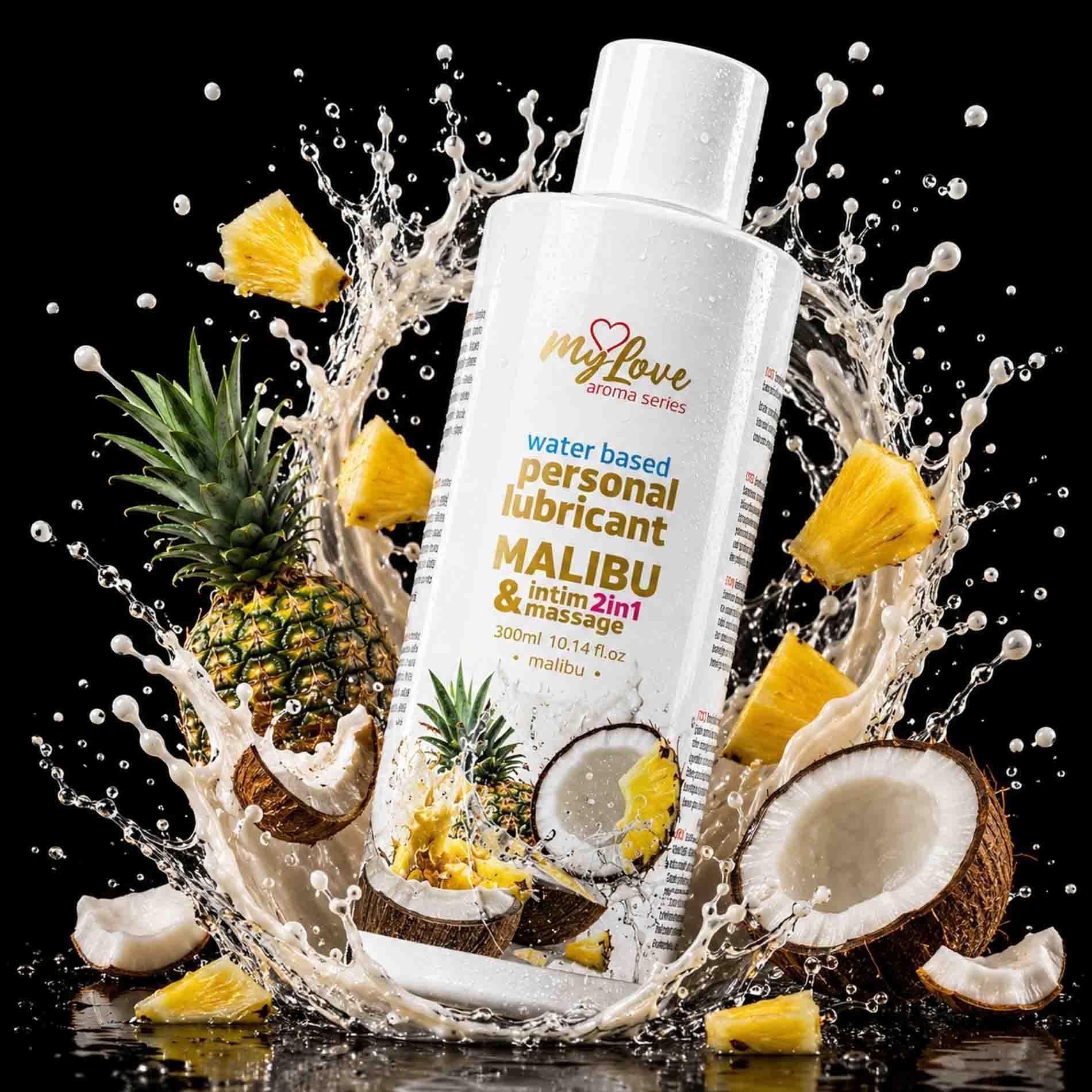 Лубрикант MyLove Aroma Series Intim&Massage 2in1 Malibu, 300 мл